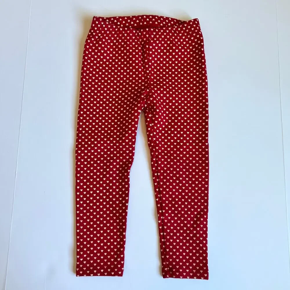 Baby Gap Red Heart Leggings
